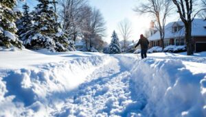 Gärtner enthüllt, wie dieser einfache Seiltrick Schnee in wenigen Minuten räumt