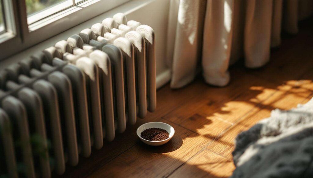 Kaffeesatz neben die Heizung stellen: Wann es gegen Gerüche hilft – und wann nicht