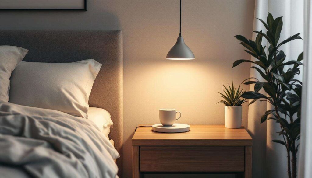 Diese Nachttischlampe macht Kabel und Steckdosen im Schlafzimmer überflüssig