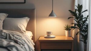 Diese Nachttischlampe macht Kabel und Steckdosen im Schlafzimmer überflüssig