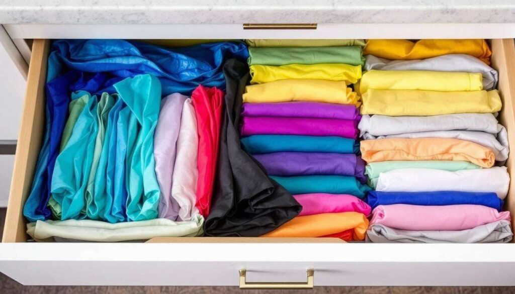 Plastiktüten zu Quadraten falten: So befreien Sie die Küchenschublade