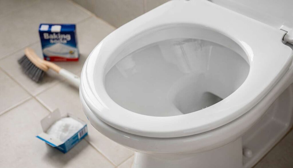 Gelbe Flecken im WC: Der Natron-Trick, der ohne Schrubben funktioniert
