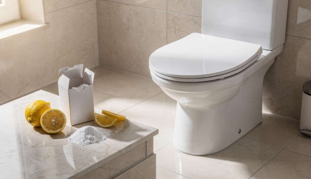Vergilbter Toilettensitz: Backpulver und Zitrone wirken in 15 Minuten – ohne Schrubben